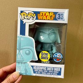 #33 /"Holographic Darth Vader/" Vinyl With Protector FUNKO POP Star Wars
