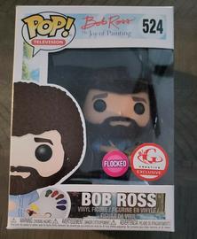 bob ross flocked funko pop