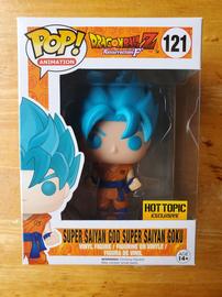 Funko Pop! Dragon Ball Z Super Saiyan God Super Saiyan Goku Blue #121 OOB