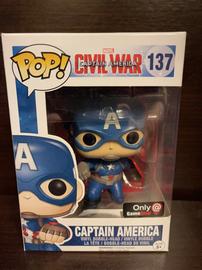 Funko Pop Marvel 137 Civil War Captain America Gamestop Vinyl Figure for sale online