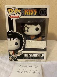 Funko Pop Rocks The Starchild Figure #06 Kiss Rock Retired With Protector