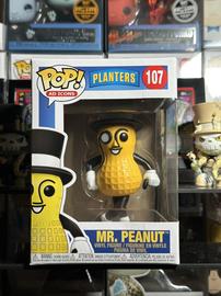 Funko Pop! Ad Icons Planters Mr. Peanut #107 + Protector 