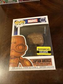 Marvel Captain America Wood Deco Exclusive Pop! Vinyl Figure #584 - tmc.io