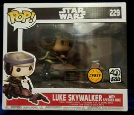 229 Luke Skywalker With Speeder Bike (Chase) (40th Anniversary 
