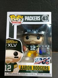 Funko POP! Football NFL Packers AARON RODGERS Champions XLV #43 w/ Protector