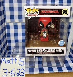 DEADPOOL - FUNKO POP 99 SHERIFF DEADPOOL RIDING HORSEY FUNKO SHOP