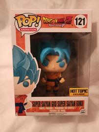 Funko Pop! Dragon Ball Z Super Saiyan God Super Saiyan Goku Blue #121 OOB