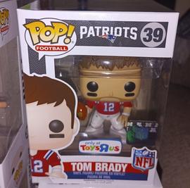 Funko POP Tom Brady 39 Throwback NFL New England Patriots QB Toys R Us  Exclusive