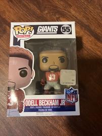 Funko NFL New York Giants POP Football Odell Beckham Jr. Vinyl Figure 55  Red Jersey, Damaged Package - ToyWiz