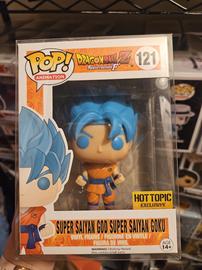 Funko Pop! Dragon Ball Z Super Saiyan God Super Saiyan Goku Blue #121 OOB