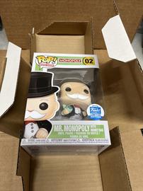 Funko Pop! Board Games Monopoly Mr. Monopoly with Money Bags Funko Shop  Edition Figure #02 - GB