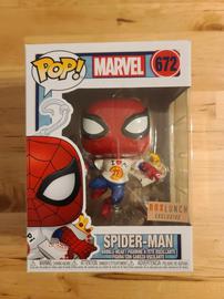 spiderman pizza funko