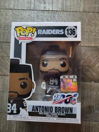 FUNKO POP! NFL - Raiders - Antonio Brown #136 W/ Protector