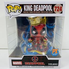 Marvel Heroes King Deadpool on Throne Deluxe Funko Pop! Vinyl Figure #724 -  Previews Exclusive