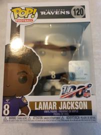 Funko Pop! LAMAR JACKSON #120 Baltimore Ravens NFL Football w/ protector