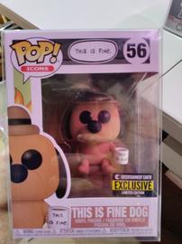 Funko Pop! Vinyl: This is Fine Dog - This is Fine Dog - Entertainment Earth  (EE) (Exclusive) #56 for sale online