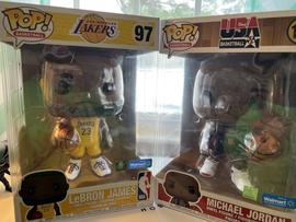 Funko Pop! LEBRON JAMES 10 INCH Exclusive #97 Yellow Jersey #23+ Basketball  Card