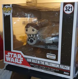 Funko Pop! Star Wars Han Solo in the Millennium Falcon  Exclusive  Deluxe Bobble-Head #321 - US