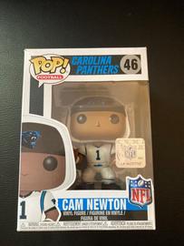 Cam Newton # 46 NFL Carolina Panthers White Shirt Funko Pop