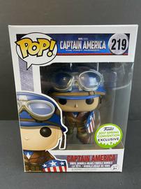 Details about   Funko Pop ECCC 2017 Captain America Emerald City WWII Avengers #219