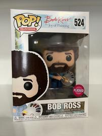 bob ross flocked funko pop