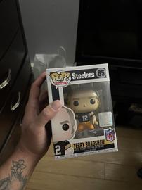 POP FUNKO !! TERRY BRADSHAW !! #85 Steelers BLACK 12 JERSEY !!