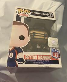 Peyton Manning Blackout And Orange Jersey Stitch Broncos #18 Rare Nwt  Reebok Nfl