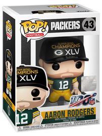 Aaron Rodgers Signed Packers #43 Funko Pop! Vinyl Figure Inscribed