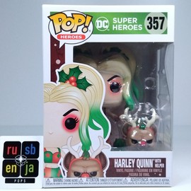 アメコミ Funko POP! Harley Quinn with Helper 357 Funko POP! Holiday Harley Quinn with Helper Figure #357