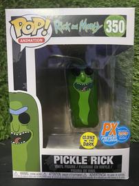 【新品】Funko pop PX Pickle Rick フィギュア 350 350 Pickle Rick (Glows In The Dark) (PX Previews)