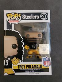 Funko Pop Football NFL 20 Pittsburgh Steelers Troy Polamalu NEW IN  PROTECTOR BOX